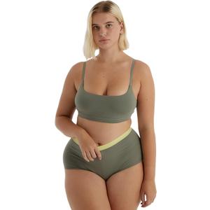 Organic Basics Women's Core Shorty Cotton Boyshort Underwear, Seaweed, Small