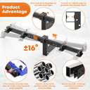 Dual Trash Can Hauler Hitch,Height Adjustable Trash Can Hitch,Double Garbage Can Hauler,Garbage Can Hauling Hitch,Trash Can Transporter Trailer Hitch for Car/ATV/SUV/UTV/Truck/Tractor/Pickup/Golf Cart