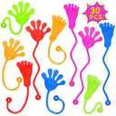 PICcircuit Sticky Hands Bulk 30 PCS Party Favors for Kids 4-8,8-12 Year Stretchy Sticky Hand Feet Goodie Bags Stuffers for Kids Classroom Prizes Valentines Gifts for Kids Birthday Trinkets Slap Hand