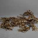 Mizii Fall Garland Artificial Flower Garlands 6 Feet Fake Wildflower Floral Garland Hanging Vines Flowers Decorations for Mantle Table Centerpieces Room Wall Fireplace Wedding Fall Decor (Beige)