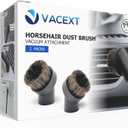 For Miele 2Pack Round Horsehair Dust Brush Vacuum Attachments Accessories 1-3/8'' Inner Diameter Compatible with Miele C1 C2 C3 Vacuum Cleaners -Household Cleaning Attachment Kit