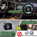 Universal Remote Engine Starter for Car One Key Start Button Open Trunk by Remote Key or App, Keyless Entry by Phone Thanksgiving, for Man (One Way Start Without PKE)