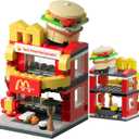LITTCO Building Blocks City Burger House, Birthday Gifts for Adults and Kids,Toys McDonalds Set 167PCS