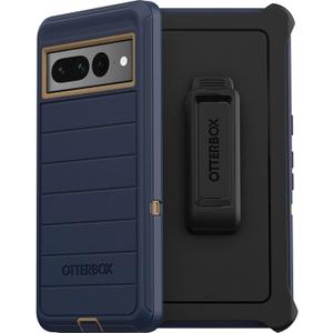 OtterBox Defender Series Case for Google Pixel 7 Pro (Only) - Holster Clip Included - Microbial Defense Protection - Non-Retail Packaging - Blue Suede Shoes
