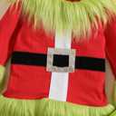 Twopumpkin Furry Costume Baby Christmas Outfit Toddler Girl Boy The Baby Who Stole Onesie Top+Pants Skirt Dress Suits (Furry santa costume,3-4 Years)