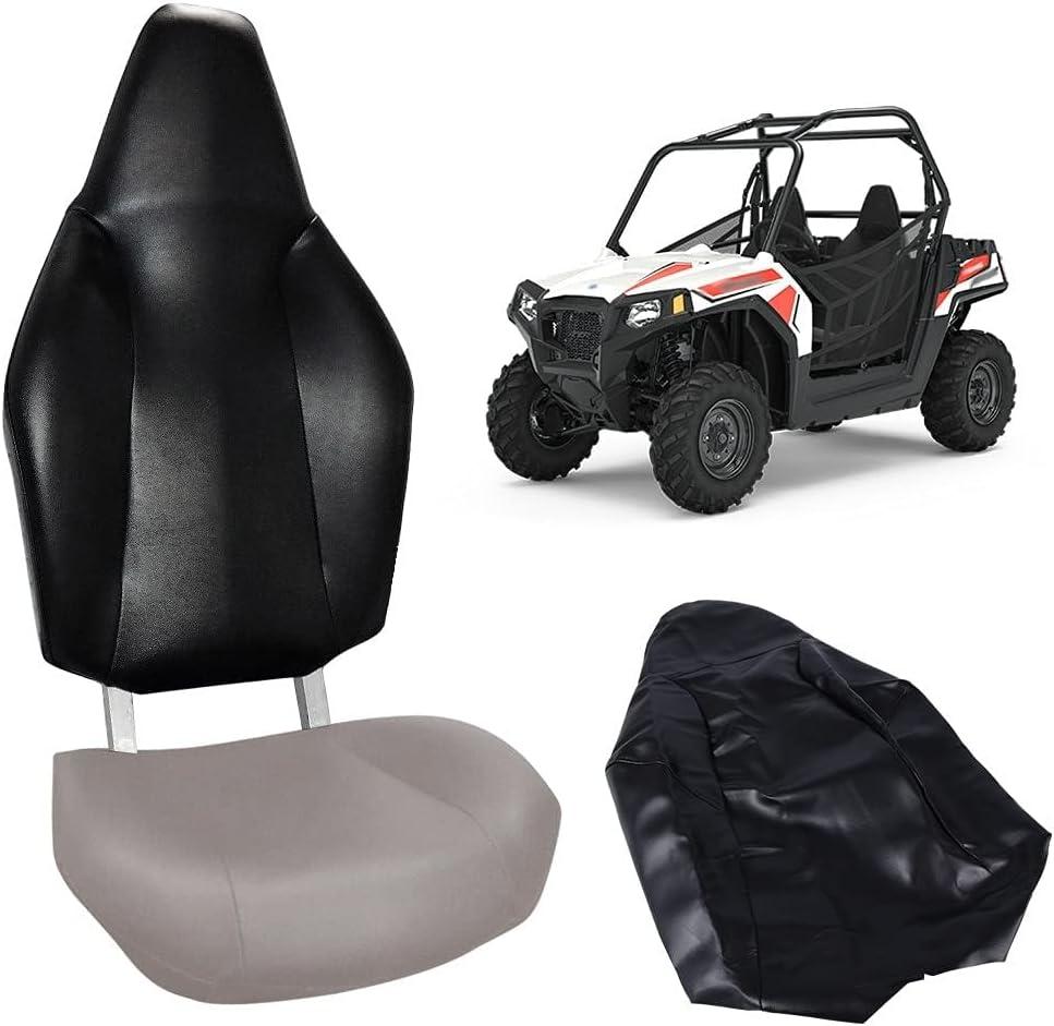 PIT66 Seat Cover, Compatible with Polaris RZR 570 2012-2018/ Fit Polaris RZR 800 2008-2014/ Fit Polaris RZR 900 2011-2014/ Fit ACE 325 570 2014-2017 Vinyl Black Leather Seat Back