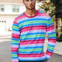 Christmas Sweatshirts for Men Jolly Crewneck Sweater Xmas Long Sleeve Pullover Top Mens (L)