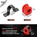 K80201 Front Sway Bar Bushing Kit for Ford 1999-2006 4WD F-250, F-350, F-450, F-550 Super Duty Replacement Durable Polyurethane for Reduced Vibration & Noise 32mm Replaces#K80201
