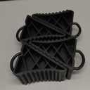 Taifa 4PCS Wheel Chocks for Travel Trailers, RV Wheel Stoppers Tire Chock with Portable Handle for Camper Cars Trucks etc., Black