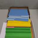 100 Blue Summit Supplies Colorful File Folders with Tabs, Multi Colored File Folders Letter Size, Colored Manilla Folders, Assorted Colors, Durable 11pt Paper, 1/3 Cut Top Tabs, Bulk 100 Pack (Bright)