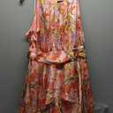 R&M Richards Women's Coral/Lavender Bloom Daytime Dress Size 11W