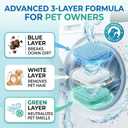 ULTRA Washing Machine Cleaner Tablets for Pet Owners,24 Pack 12-Month Supply,3-Layer Formula Dissolves Pet Hair,Grime&Dog Smell,Deep Descale & Odor Removal,All Washing Machines