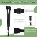 Upgraded Ergonomic Weed Eater Handle, String Trimmer Grip with Adjustable Shoulder Harness & Bracket Clamp, Universal Back Saver Handle Extension Trimmer Handle for Lawn Care, Yard Trimming