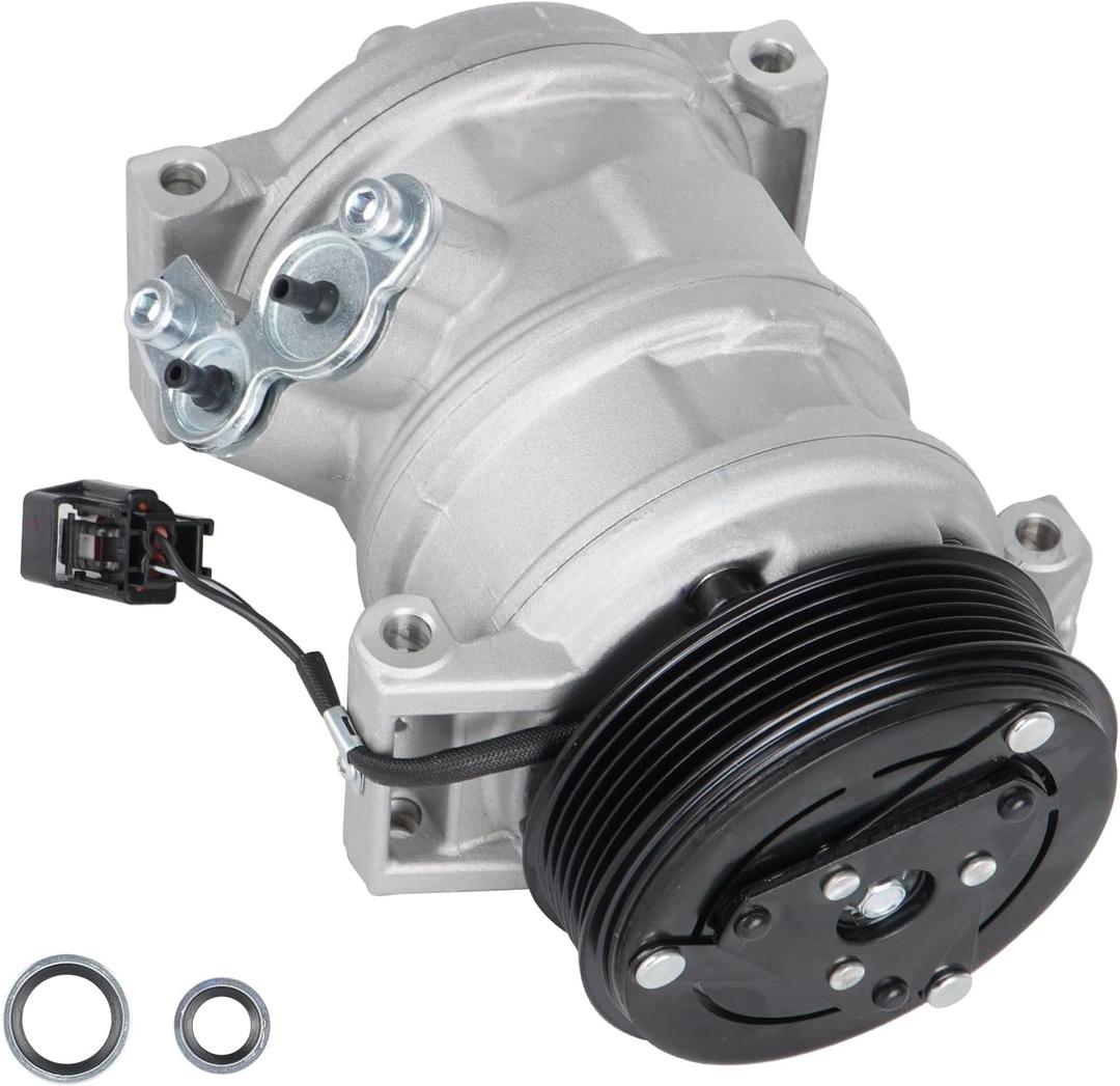 New AC Air Condition Compressor with Clutch for 3.6L Buick Enclave 2008-2012, Chevy Traverse 2009-2012, GMC Acadia 2007-2012, Saturn Outlook 2007-2010