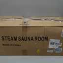 2 Person Sauna, Extra Large Sauna, Portable Steam Sauna Tent with 2 Steamers, 2 Folding Chair, 71x 49x 36, Black