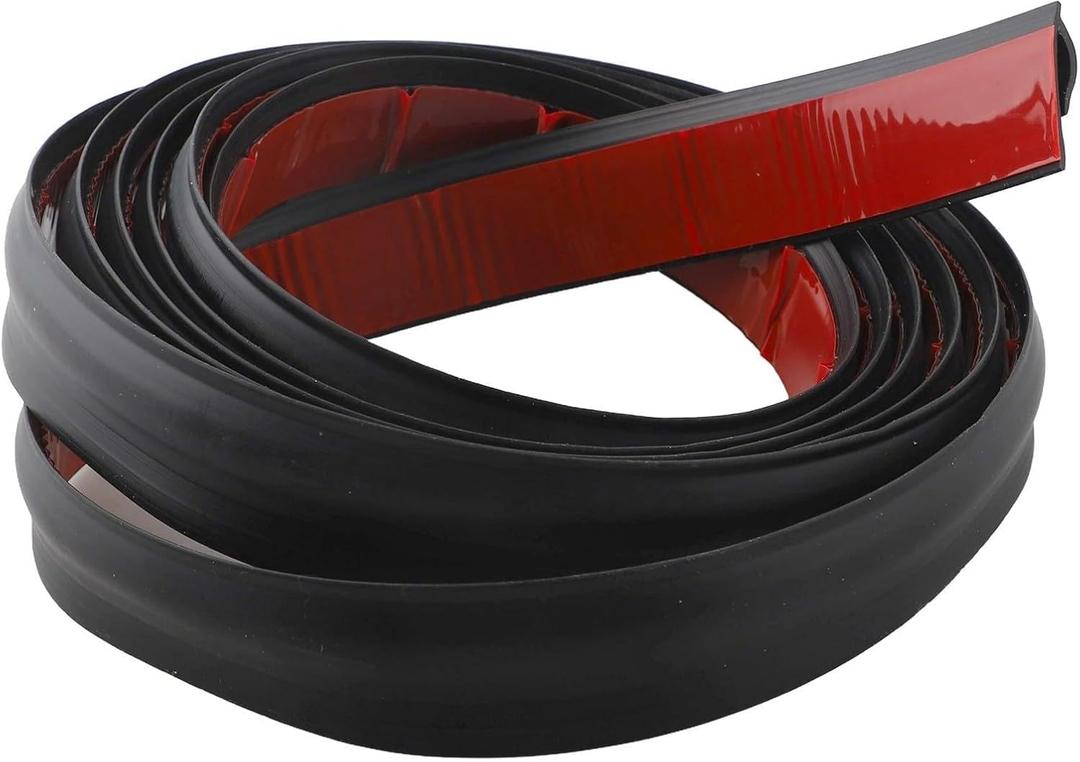 KoiLykke Carpet Edge Strip for 10mm Thickness Carpet, Seamless Floor Transition Strip with TPE Material, Black, 1/2/3 Meter Options