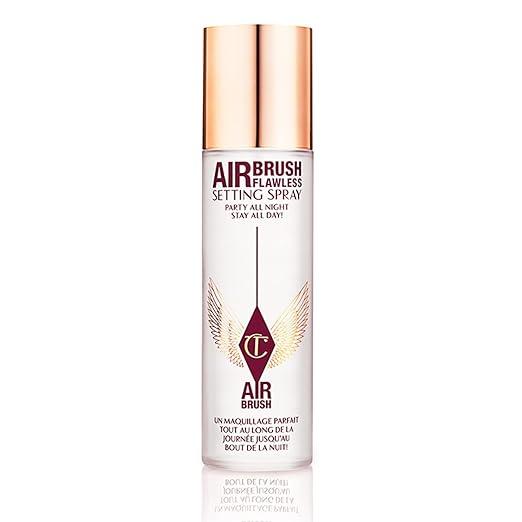 Charlotte Tilbury Airbrush Flawless Setting Spray  UltraFine Hydrating Mist to Prime & Set Face Makeup For Up to 16Hr  Soothes, Blurs Pores & Calms Skin (100ml)