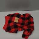 XPUDAC Dog Christmas Pajamas Plaid Doggie Clothes for Small Medium Dogs Girl Boy Fleece Dog Sweater for Winter Christmas(Small)