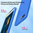 Miracase Ultra Slim Designed for iPhone SE Case 2022(3rd Gen)/iPhone SE Case(2nd Gen)/iPhone 7 Case/iPhone 8 Case with Screen Protector, Multi-Color Silicone Shockproof Phone Case(Mediterranean Blue)
