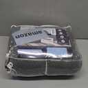 KinCam Loveseat Recliner Covers with Middle Console Slipcover, Recliner Sofa Covers 2 Seat Couch Cover Stripe Jacquard Furniture Protector Covers with Elastic Bottom for Kids, Pets (Medium Gray)