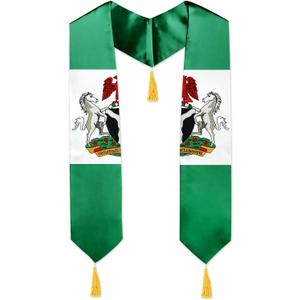 Graduation Stole, Embroidered Graduation Sash for College & High School Students, 72 Inch (Green)