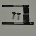 KV Pivot Door Slide Hardware Inset Application Self Closing 16 1/8" Slide (Kit) Black