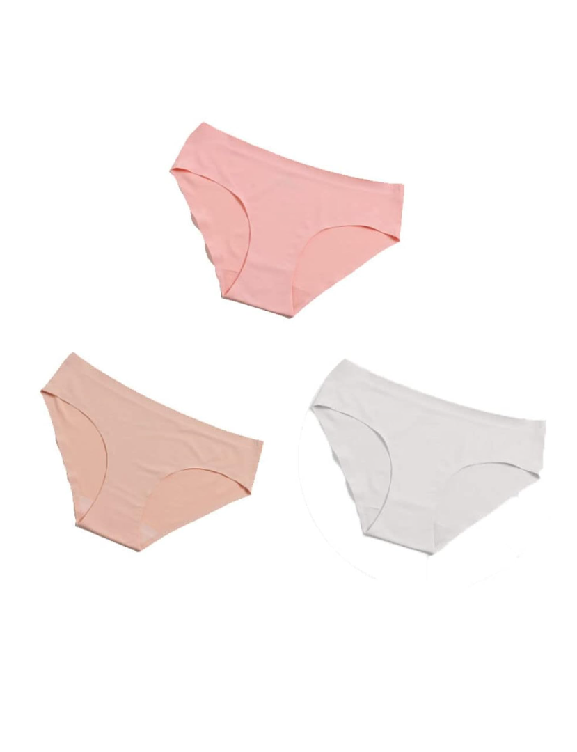 Sexy T Thong For Women - 3 Pack Womens Seamless Panties Solid Underwear Invisible Silky Briefs Stretch Hipste, XL