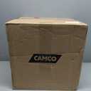 Camco 5.3-Gallon Portable Toilet - Features Detachable Holding Tank w/Sealing Slide Valve & Bellow-Type Flush - Easy Transport w/Compact Lightweight Design & Carry Handle - Gray (41541)