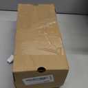 PiePieBuy Women's Lace Up Heeled Sandals Square Flip Flop High Heels Strappy Party Shoes (9.5, Dark Brown)