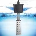 Saillong Pond Heater, Floating Deicer Heater for Outdoor Ponds, Koi Fish Warmer with Temperature Control and Power Indicator(800W, for Ponds of 250 gal and Above)