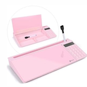 Varhomax Glass Desk Whiteboard with Storage, Desktop Organizer to-do List Memo Notepad Dry Erase White Board for Home Office and School Supplies (Pink)
