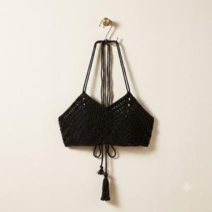 Black Crochet Bag