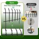 Decorative Metal Garden Fence 18'' Hx 22'' W,7.3 FT Total Length Heavy Duty Garden Fencing, No-Dig Easy Installation Fence Border, Ideal for Yard Small Flower Beds & Pathways (4 Panels)