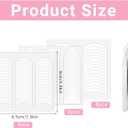 French Manicure Strips Nail Art Stickers French Tip Nail Stickers Self-Adhesive Nails Tips Guides for Women Manicure DIY Decoration Stencil Tools (3 Moon Shape Design,24 Sheets,792 Pieces)