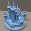 Baquler Castle Cake Topper Figurine Wedding Cake Topper Birthday Castle Tower Night Light USB Rechargeable Princess Nightlight for Valentine's Day Wedding Birthday Party Decor (Blue)