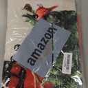 Wnoesat Red Snowman Christmas Rugs 2x3 Winter Pine Tree Bird Decorative Indoor Outdoor Doormat Small Non-Slip Low Pile Front Door Mat Area Throw Rugs for Living Room Bedroom Home Decor