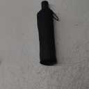 Bodyguard Inverted Umbrella - Large Windproof for Rain & Sun, Compact Reverse With Reflective Stripe, Teflon-Coated for Women Men, Travel Folding With Cover Bag (46 IN, Black)