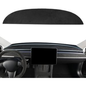 CZCGYDY Dashboard Cover for Tesla Model Y 2023 2022 2021 Model 3 2017-2023, Dash Cover Mat Custom Fit for Tesla Model Y/ 3, Soft Flannel Dashboard Protector Pad, Non-Slip&Anti-Glare, Easy to Install