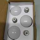 Maelsrlg E17 Intermediate Base LED Bulb, 6W (60 Watt Equivalent) G14 Globe Ceiling Fan Light Bulbs, Cool White 4000K, 600 Lumens, Non-Dimmable, Pack of 6
