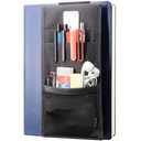 Adjustable Elastic Band Pen Holder, Velcro Pencil Holder, Pen Sleeve Case for Hard Cover Journals, Planners, Notebooks, Books, Binders, Fits Regular & Large Notebooks, Accessory Pocket, Detachable.