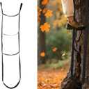 Lyreh 3-Step Hunting Climbing Aider, 5.3ft Lightweight Tree Stand Steps Easy-to-Use Rope Ladder for Outdoor Climbing, Pools, Boats, Rescue Use, Hunting Accessories