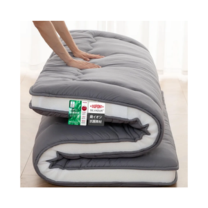 Japanese Floor Mattress, 4" Japanese Futon Mattress, Foldable & Portable Shiki Futon (shikibuton), Roll Up Thicken Sleeping Tatami Mat Sleeping Pad for Camping (Grey, 39 x 80)