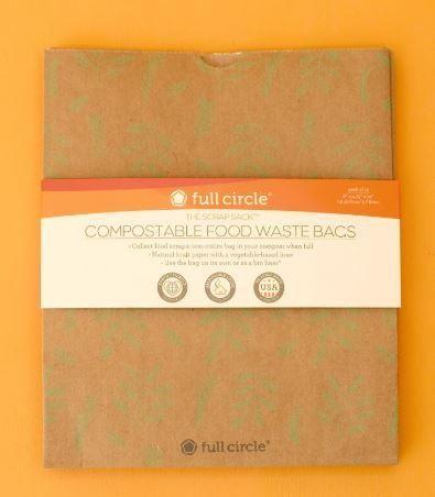 COMPOSTABLE FOOD WASTE PAPER BAGS, 9 Pack