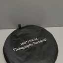 5x3.3ft (1.5mX1m) 2 in 1 Polyester Muslin Black White Backdrop