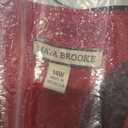 Maya Brooke Women's Pearl Placket Jacket Dress (Red), 14W