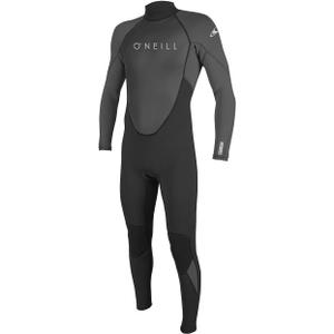 O'Neill Men's Reactor-2 3/ 2mm Back Zip Full Wetsuit, Black/ Graphite, XL