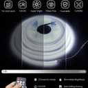 ALITOVE 32.8ft COB Led Strip Light White 6500K Super Bright 24V LED Rope Lights with Remote Dimmable 3200LEDs CRI90+ Uniform Glow LED Tape Light for Mirror Under Cabinet Living Room Study Wardrobe