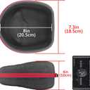Geekria Shield Headphones Case Compatible with Sennheiser HD 660S2/660S/598/550/505 and More, Replacement Hard Shell Travel Carrying Bag with Cable Storage (Dark Grey)