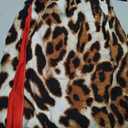 Rapbin Women's Leopard Wide Leg Pants Casual Side Striped High Waisted Palazzo Trousers with Pockets Summer 2026 (S)