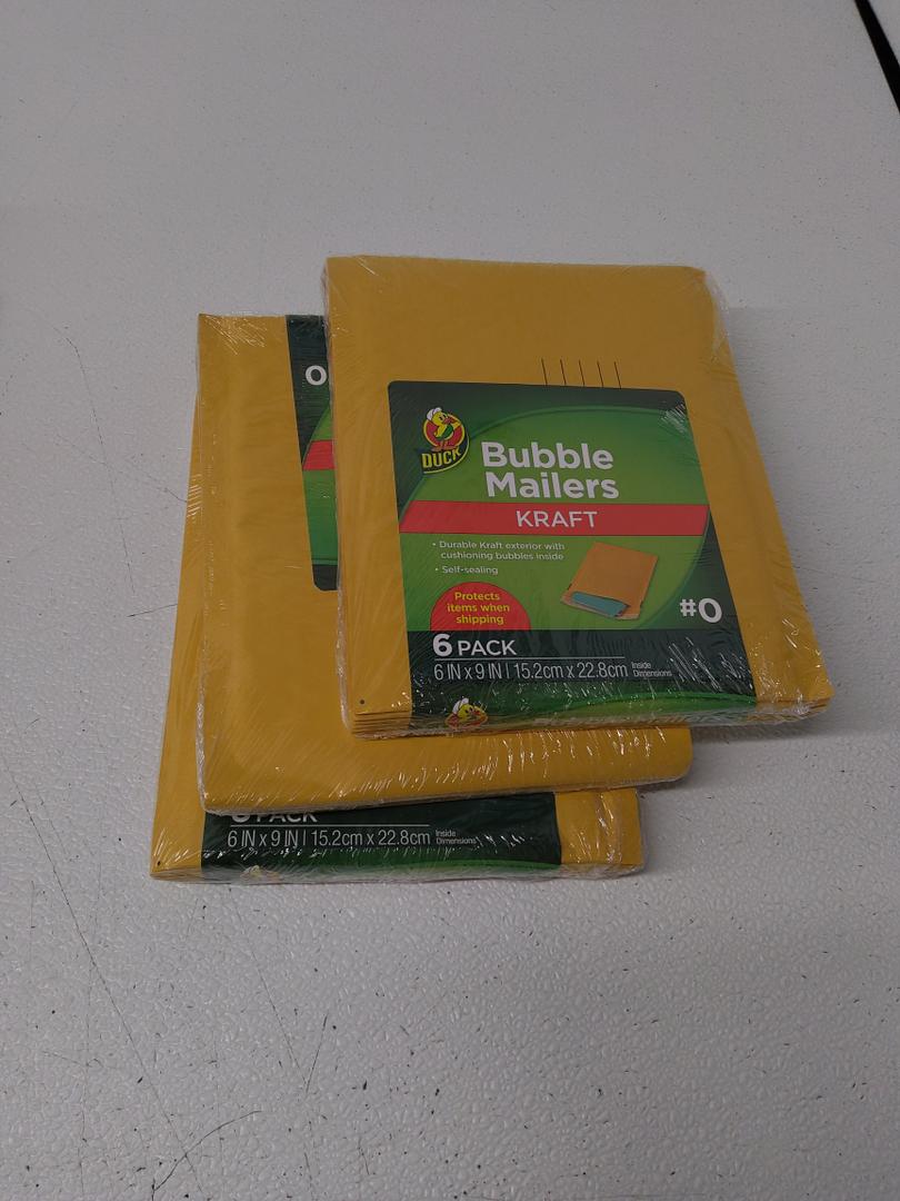 DUCK KRAFT BUBBLE MAILERS 3 Pack